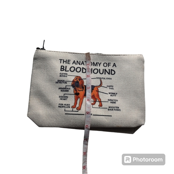Cosmetic Gift Bag. "The Anatomy of a Bloodhound". NWT. - Picture 5 of 8